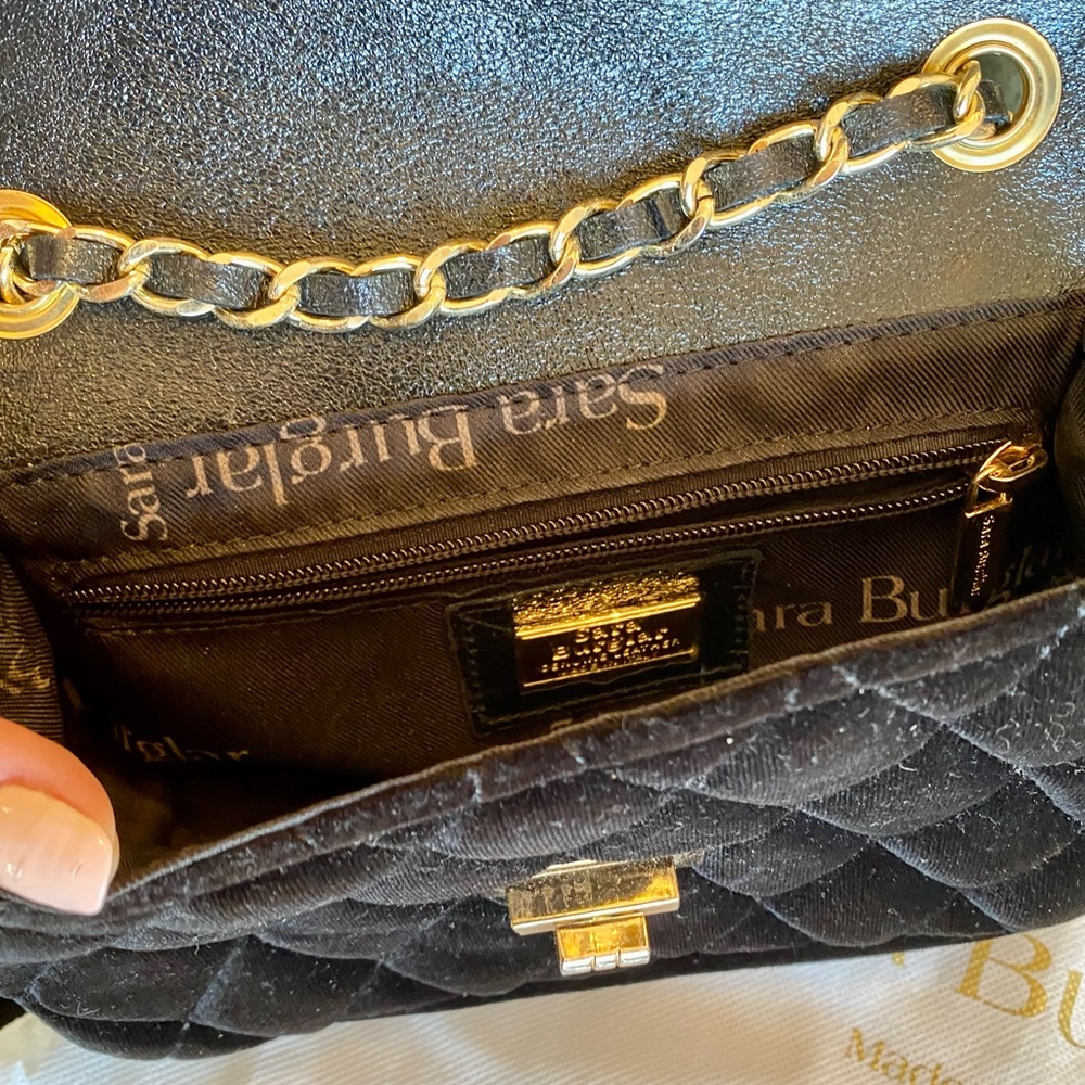 SOLD…Sara Burglar Velvet Crossbody - Picture 5 of 5